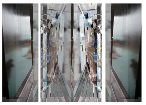 Klaus Mitteldorf - Espelho Tríptico Duo com Luisa - Fotografia