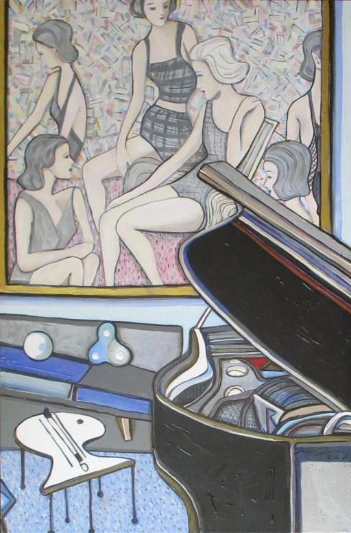 Piano com Quadro ao Fundo II