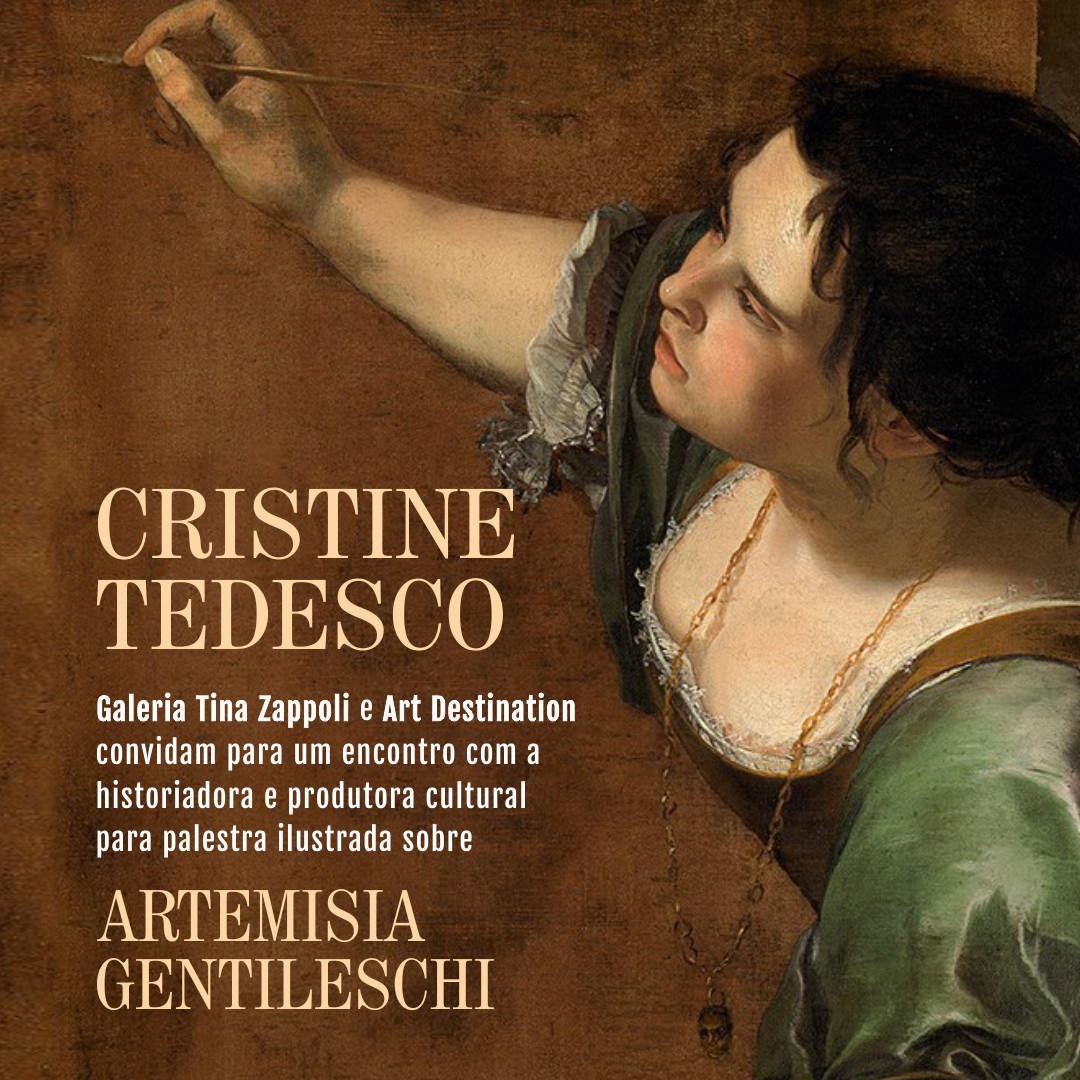 Encontro com Cristine Tedesco, autora do livro sobre a artista Artemisia Gentileschi