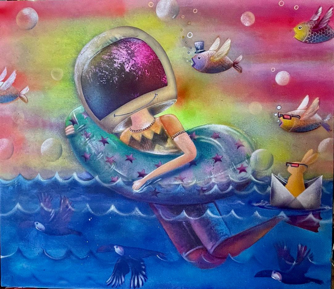 Exposição "Universo Astro Ludic", individual do artista Alemão