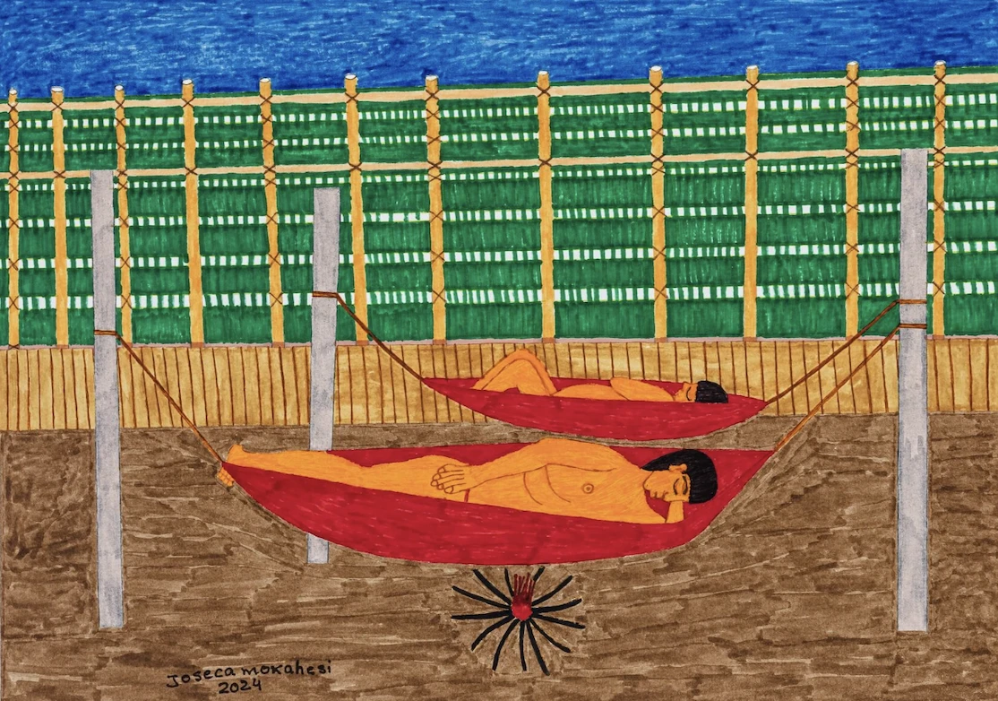 Exposição individual "Urihi mãripraɨ – Sonhar a terra-floresta", de Joseca Yanomami