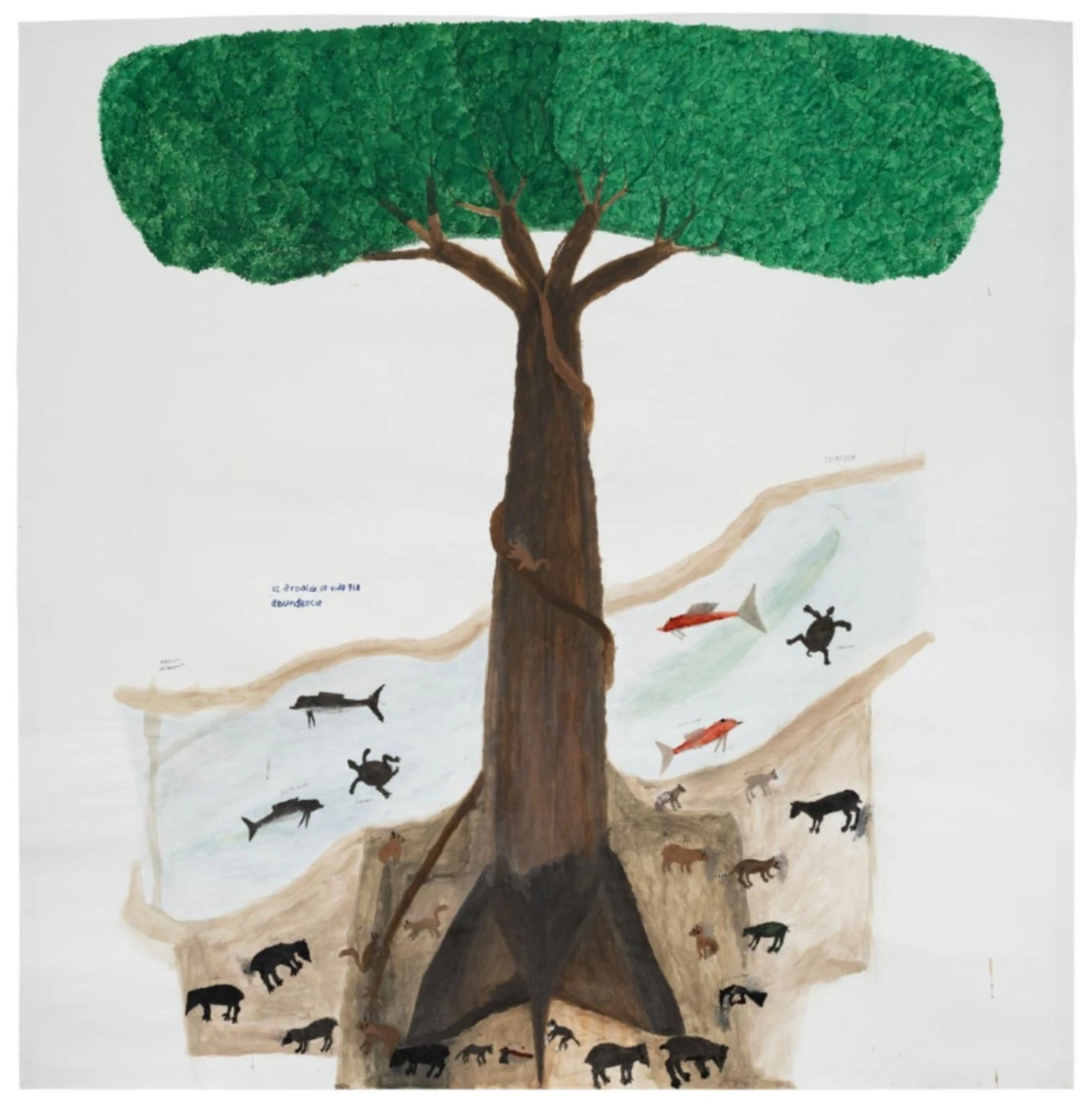 Exposição individual "A árvore da vida e da abundância", de Abel Rodríguez (Mogaje Guihu)