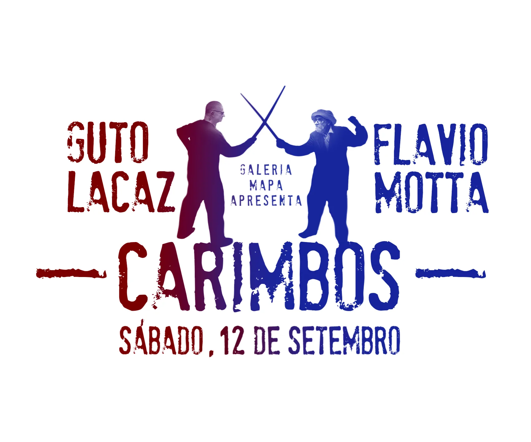 Exposição coletiva "Carimbos" de Guto Lacaz e Flavio Motta