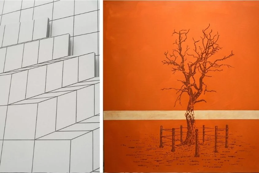 Exposições "Abismos Urbanos e o Plano Celeste" de Eduardo Coimbra e "Território em disputa" de Kilian Glasner