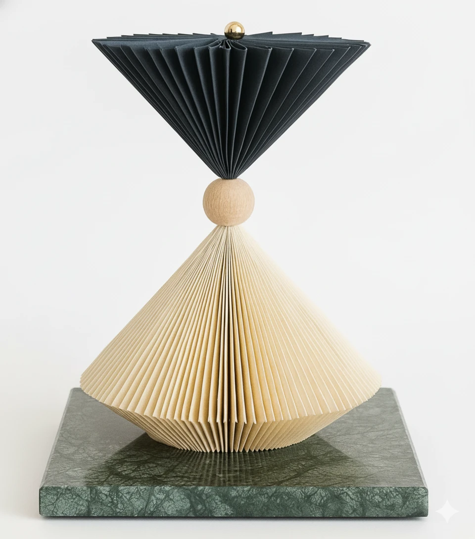 Escultura Ampulheta Guatemala Bicolor