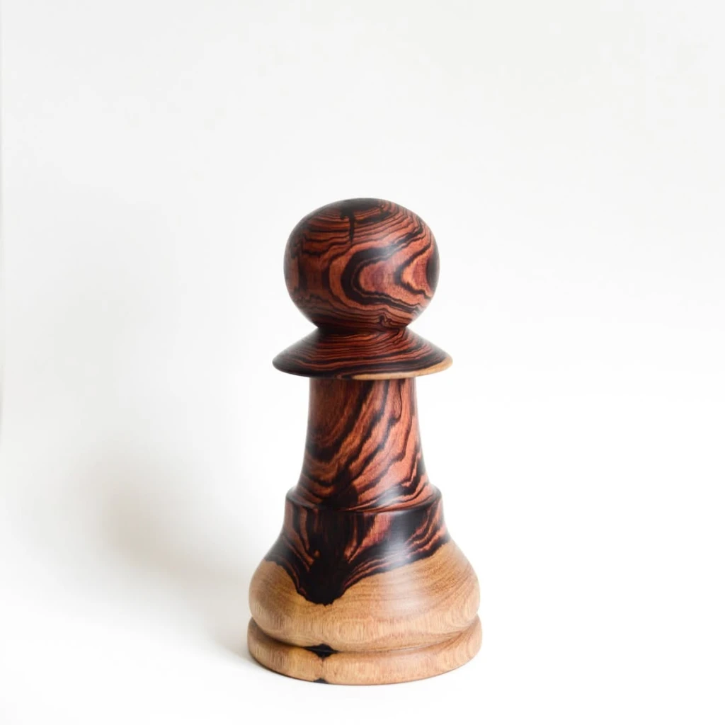 Peão de xadrez em Jacarandá Violeta