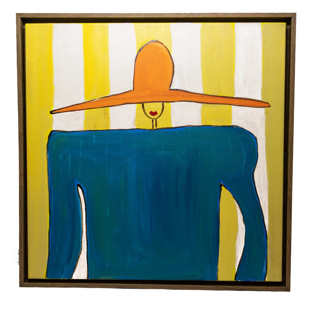 Série Mulheres 4  - Chapéu laranja