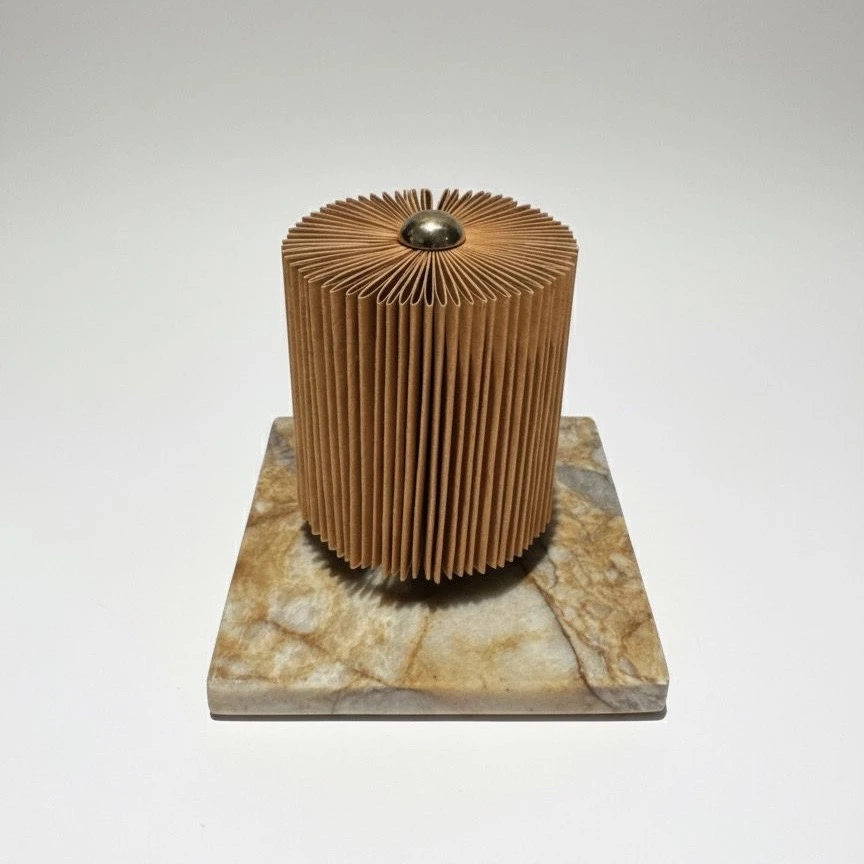 Escultura Balão Miniatura Ocre em Mármore