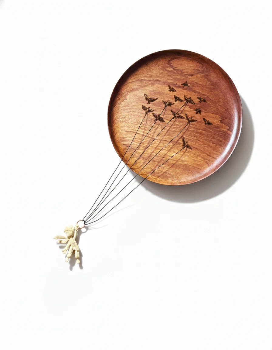 Prato Pequeno Príncipe com Pássaros