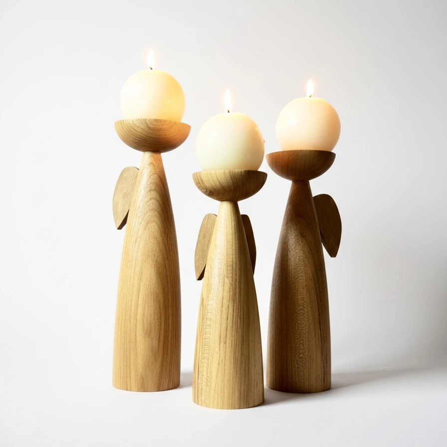 Castiçais Trio de Anjos