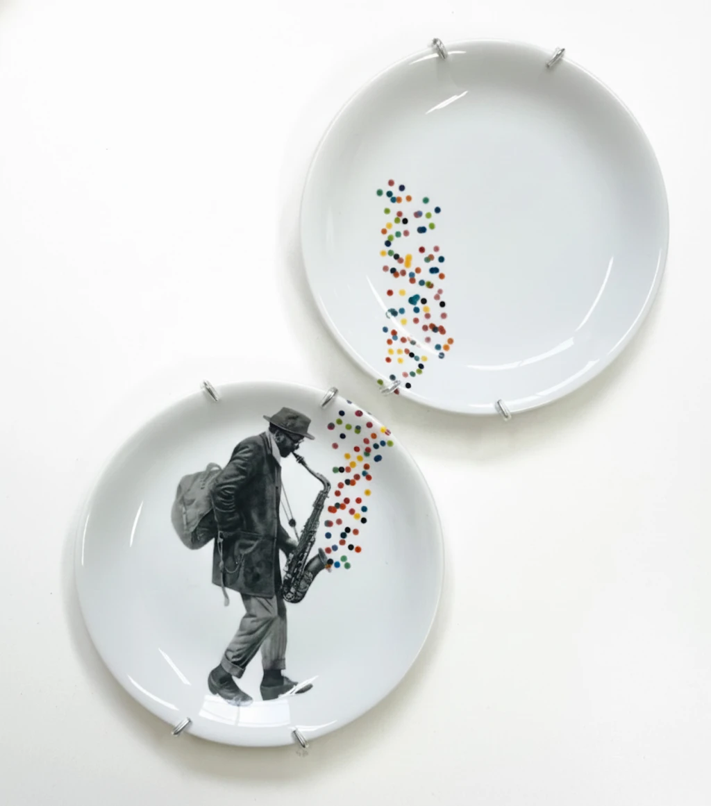 Conjunto de pratos Saxofone