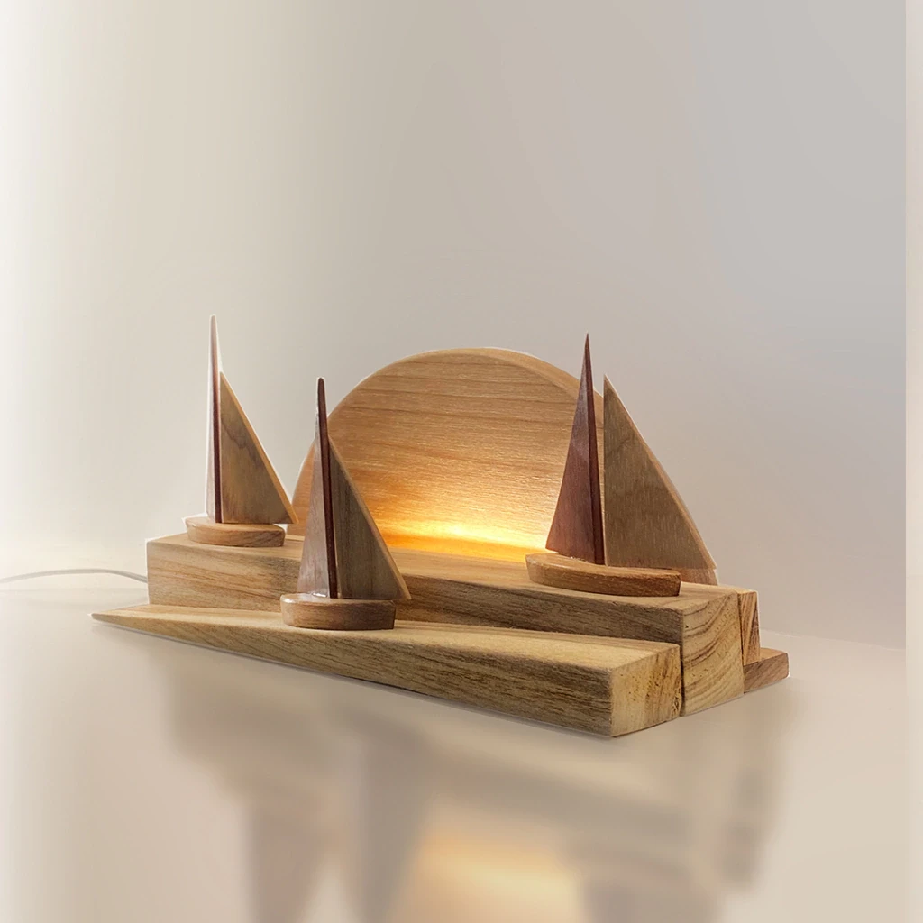 Luminária 3 barquihos