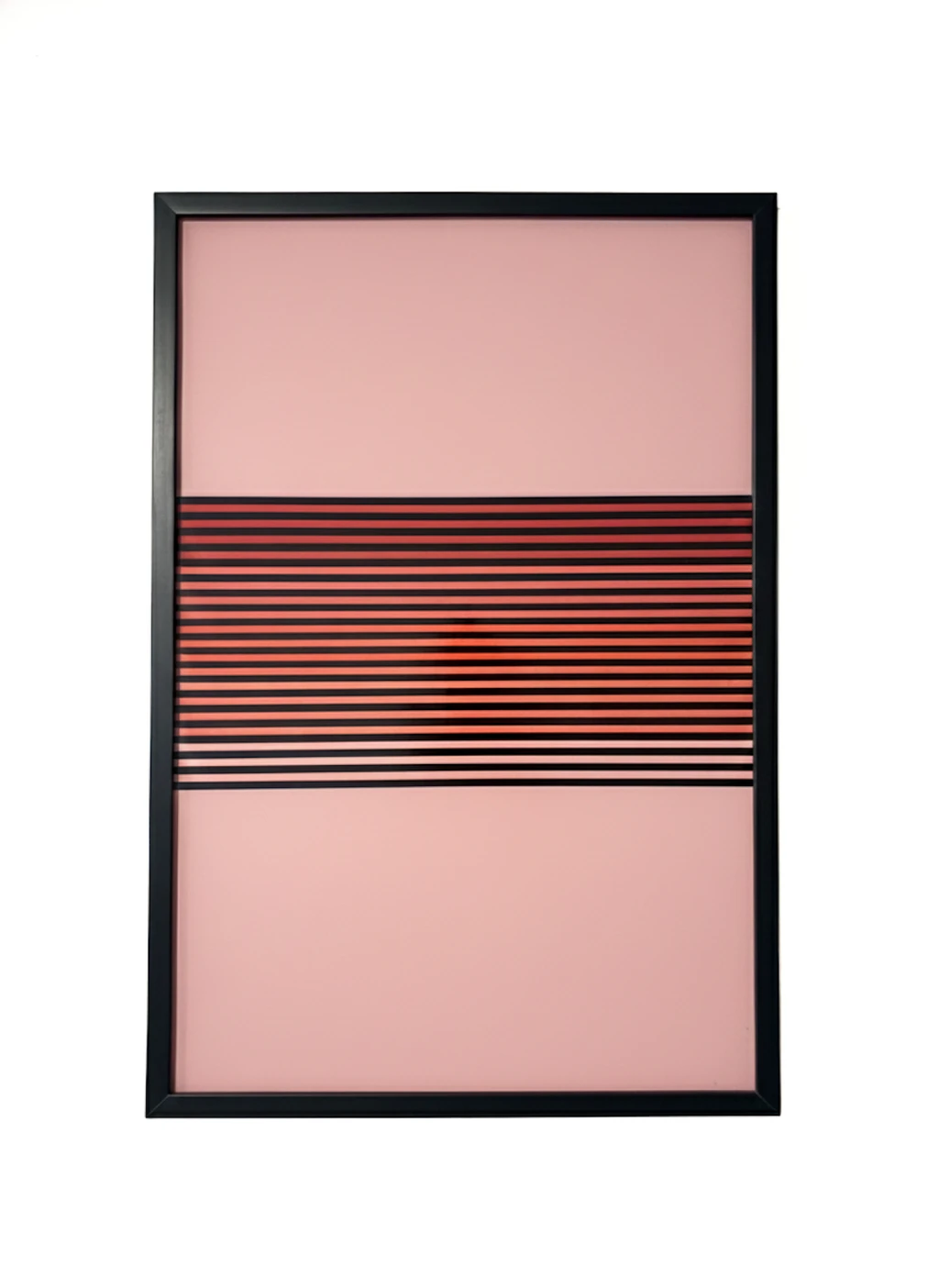Quadro rosa listrado