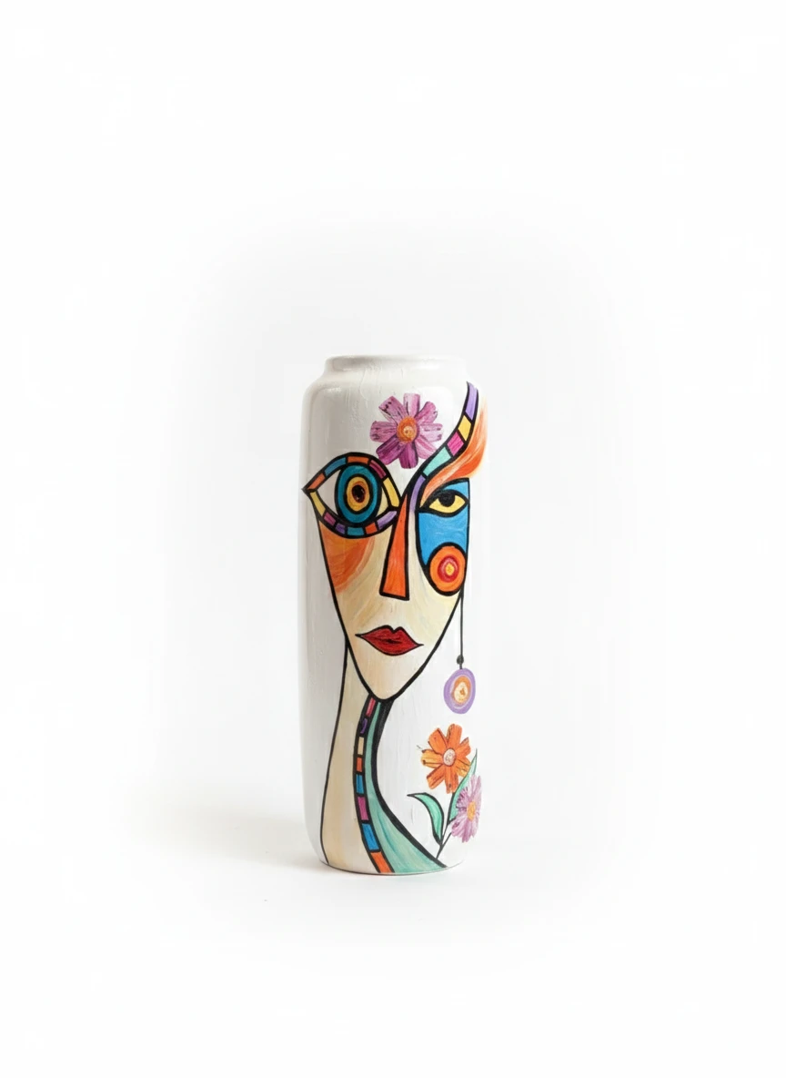 Vaso faces da primavera