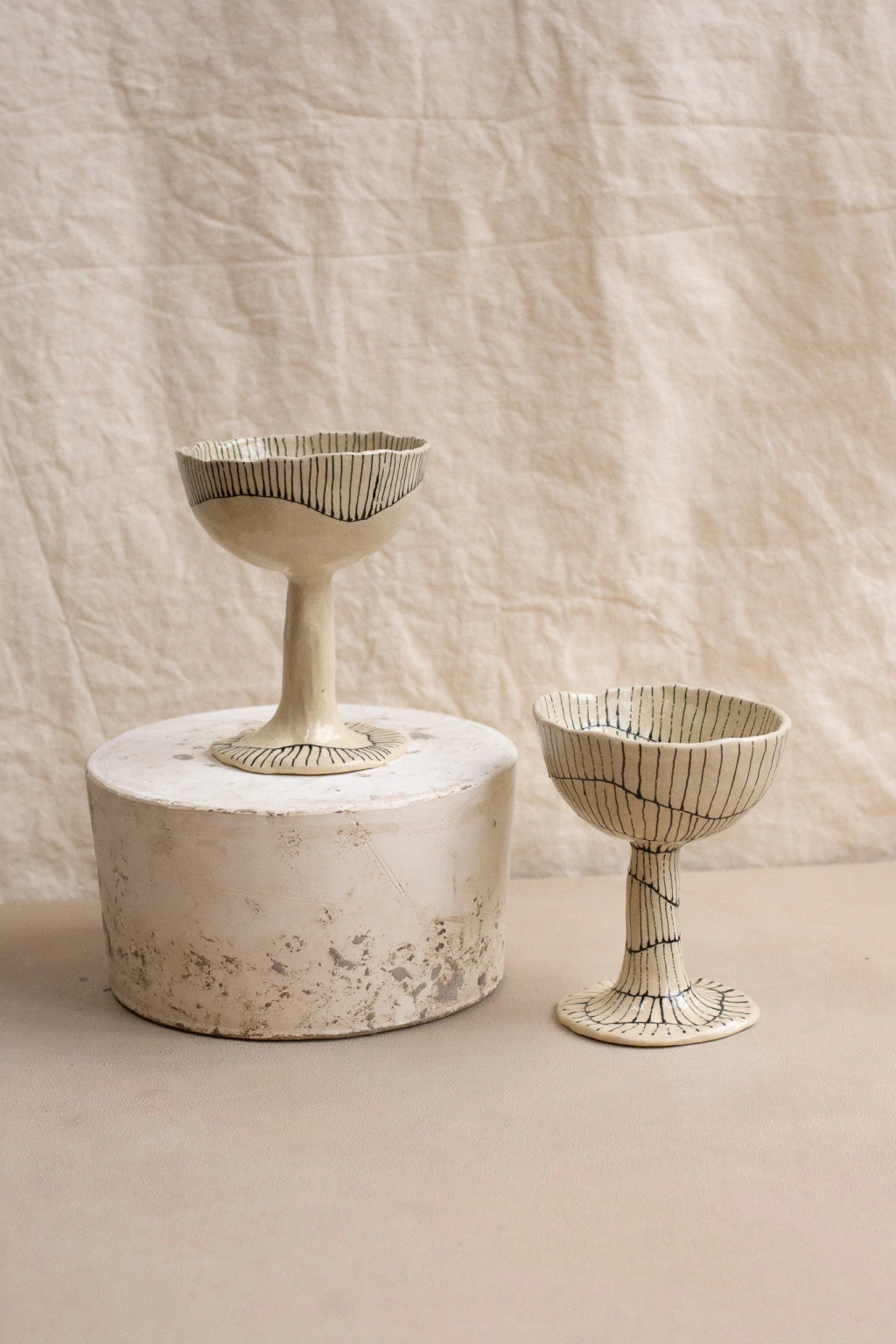 Dupla de taças grafismo