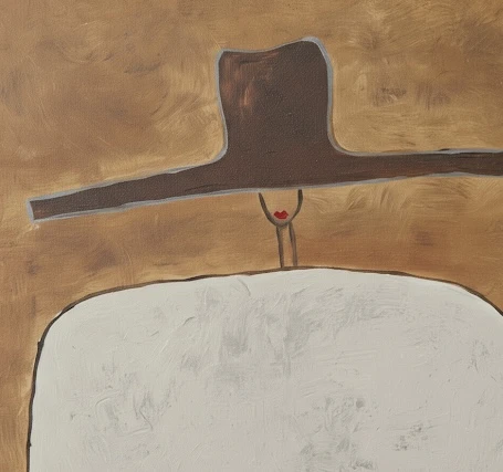 Série Mulheres 10 - Chapéu marrom