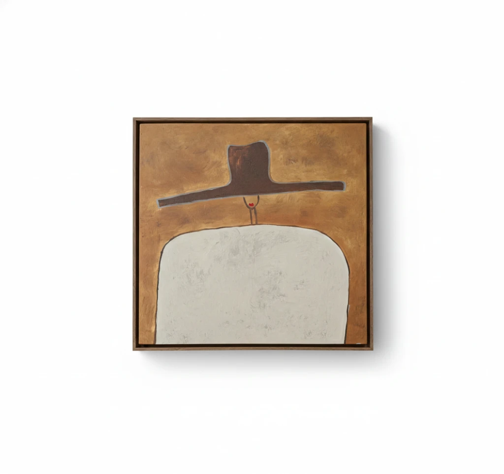 Série Mulheres 10 - Chapéu marrom