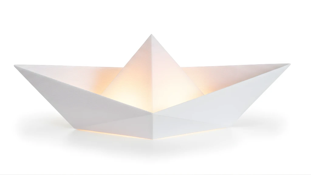 Luminária Barco de papel