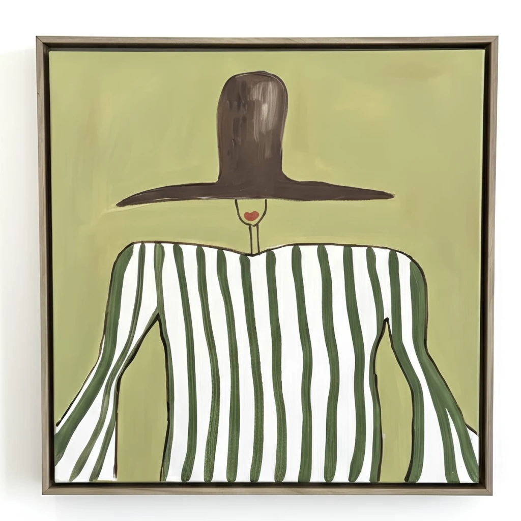 Série Mulheres - chapéu marrom