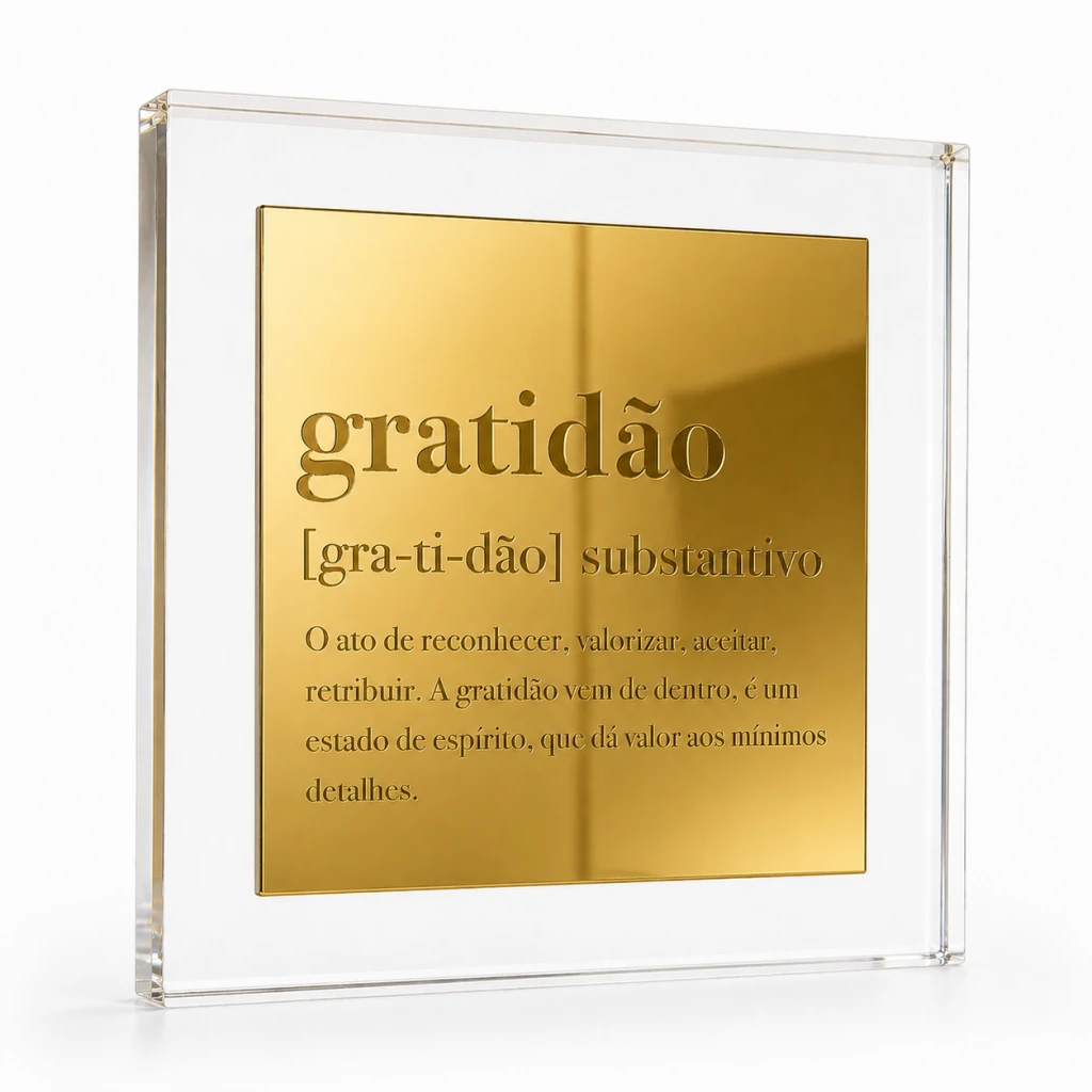 Quadro definição: Gratidão