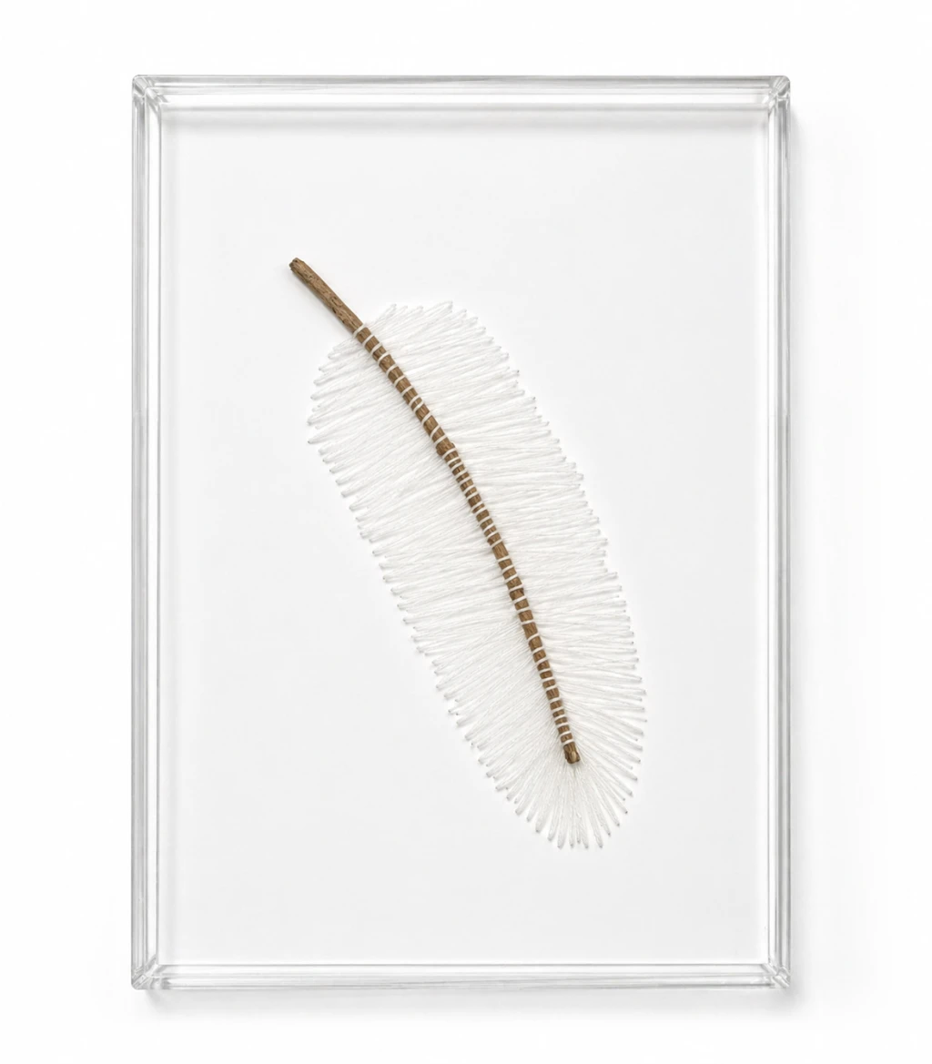 QUADRO BORDADO: PENA