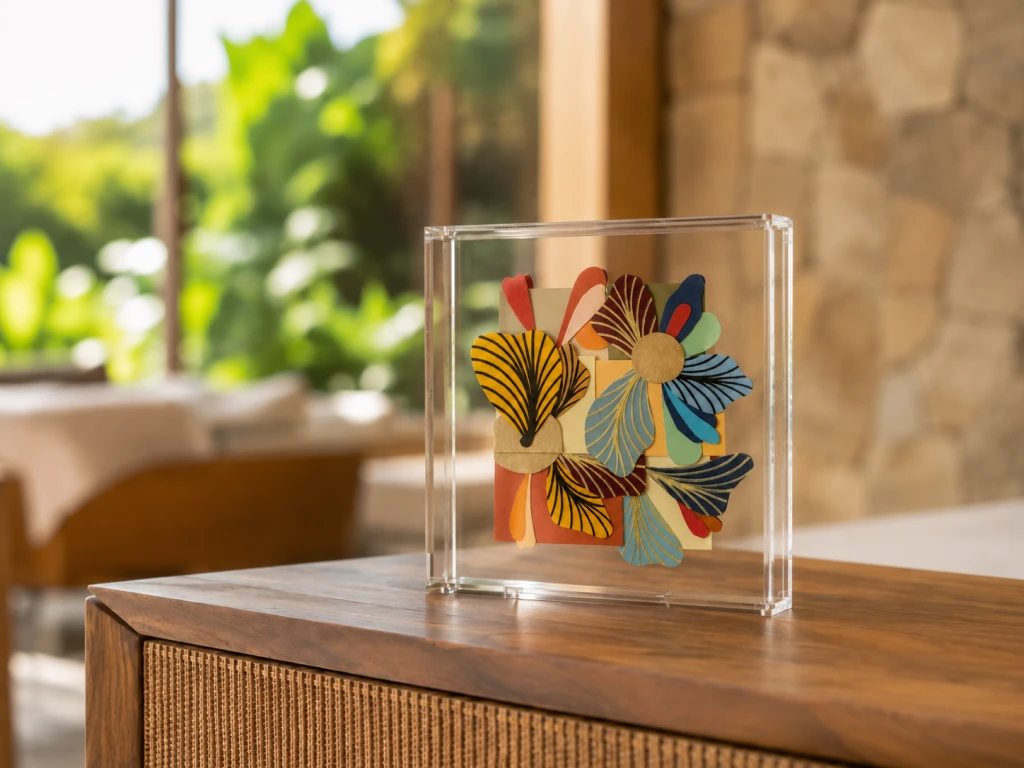 Flores em acrilíco