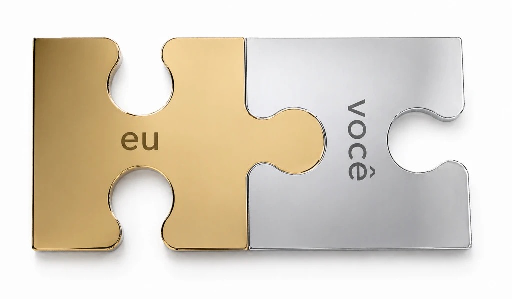 Puzzle encaixe: Eu + você