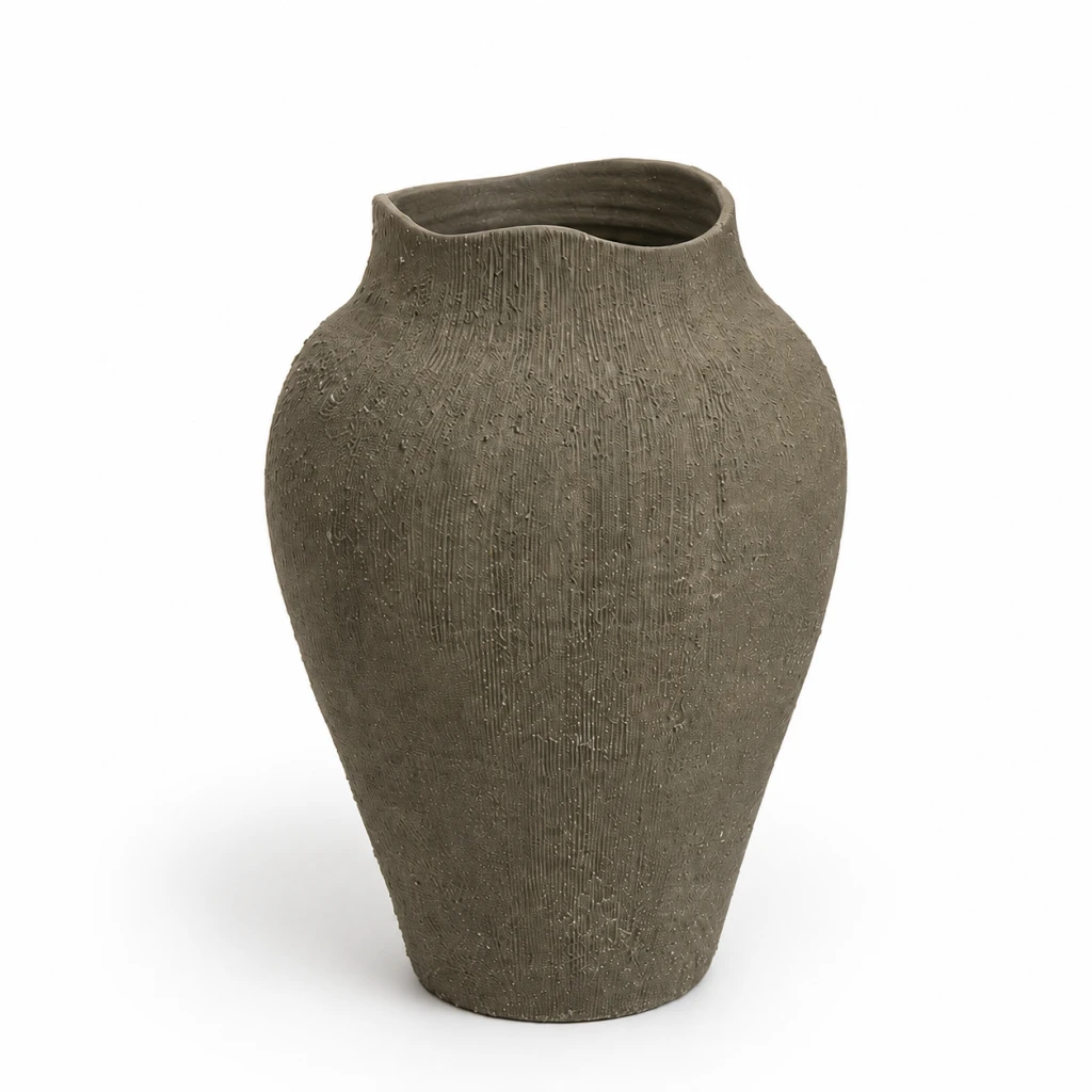 Vaso Jasmin verde musgo M