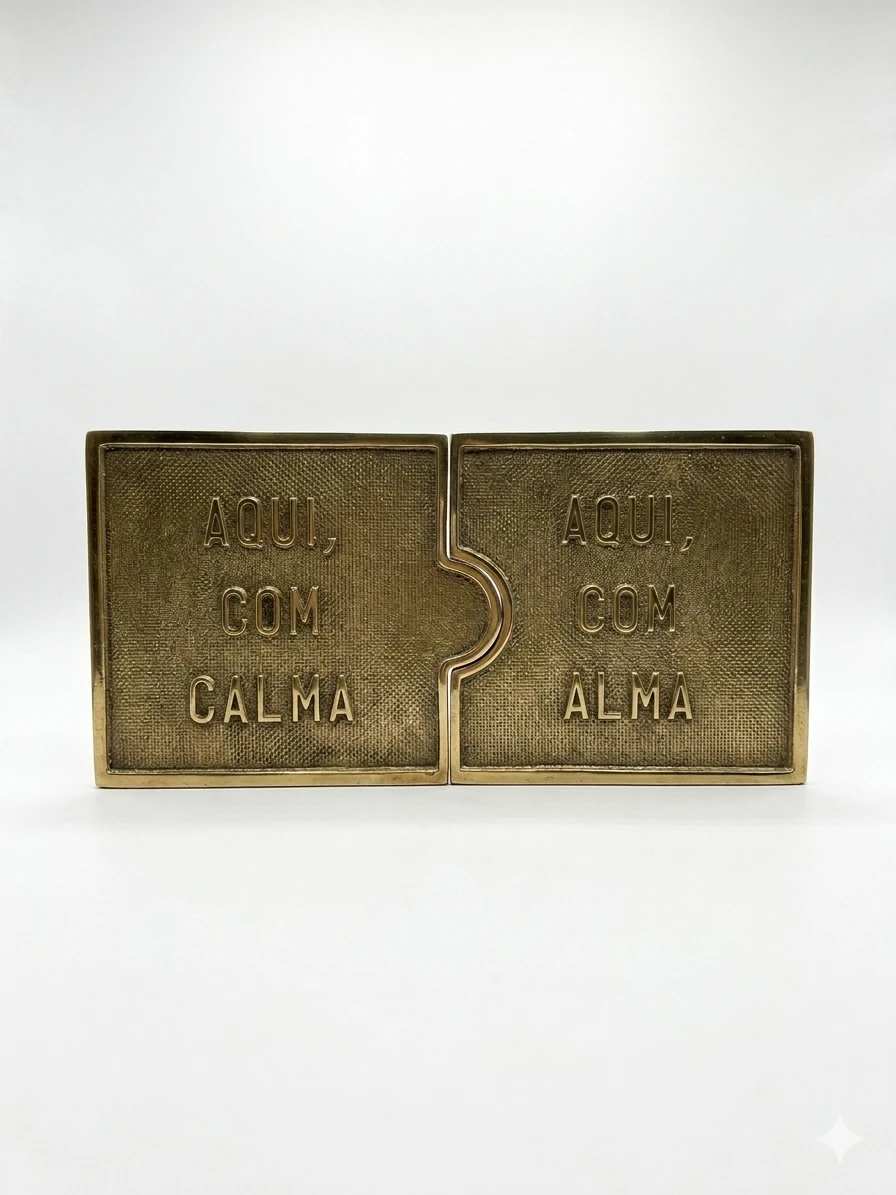 Placa: Aqui com calma, Aqui com alma