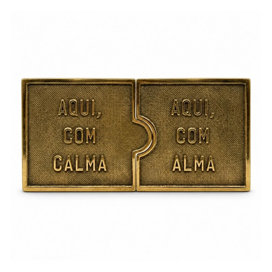Placa: Aqui com calma, Aqui com alma