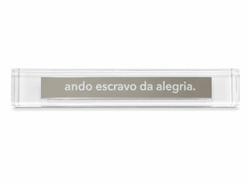 Régua prateada: Ando escravo da alegria