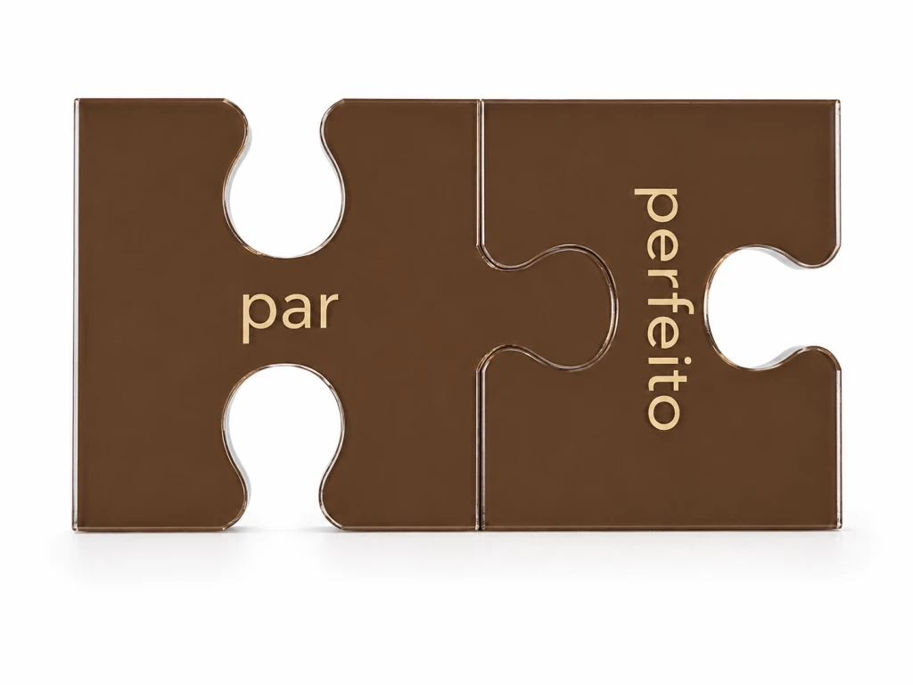 Puzzle encaixe bronze: Par + Perfeito