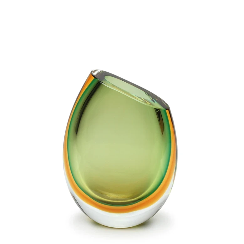 Vaso 96 Bicolor Verde com Âmbar