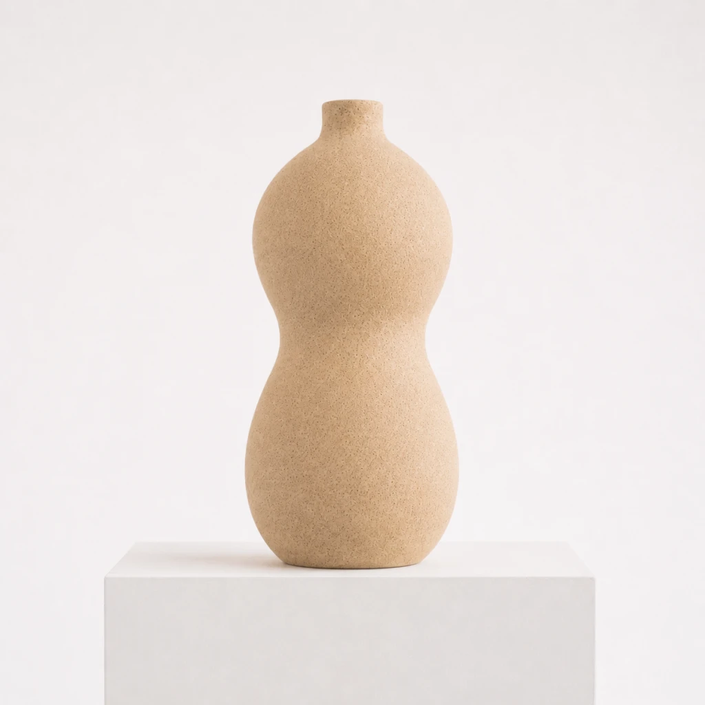 Vaso Silhueta Serie 02 G Areia