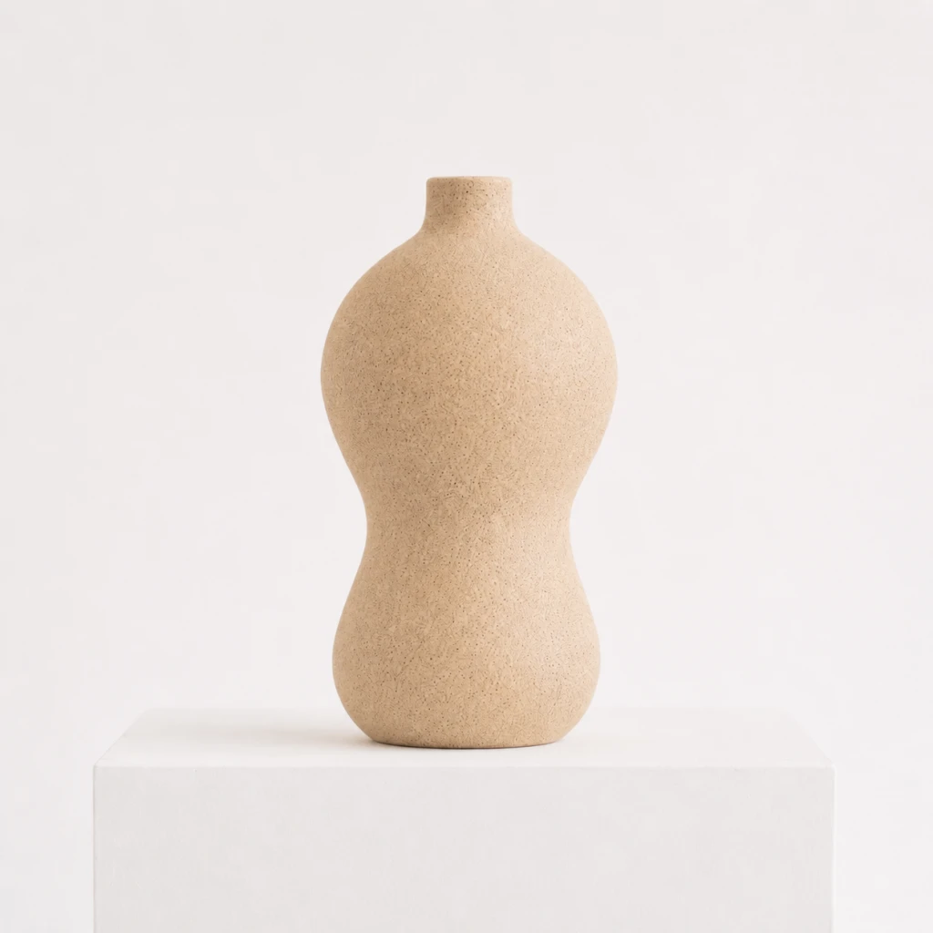 Vaso Silhueta Serie 02 P Areia