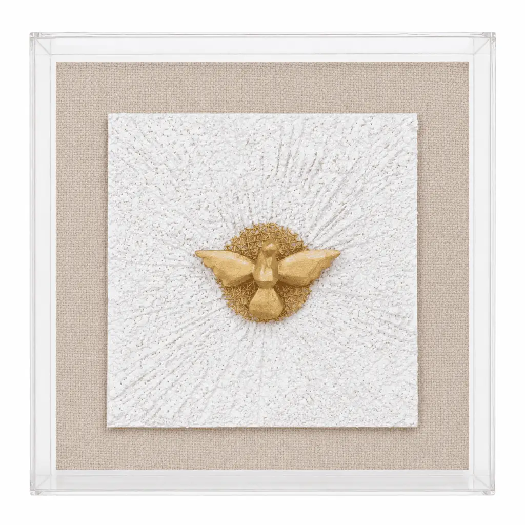 Quadro Sagrado Coração Prata
