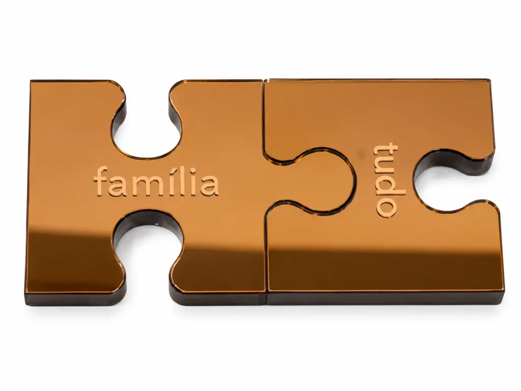 Puzzle encaixe bronze: Família + Tudo