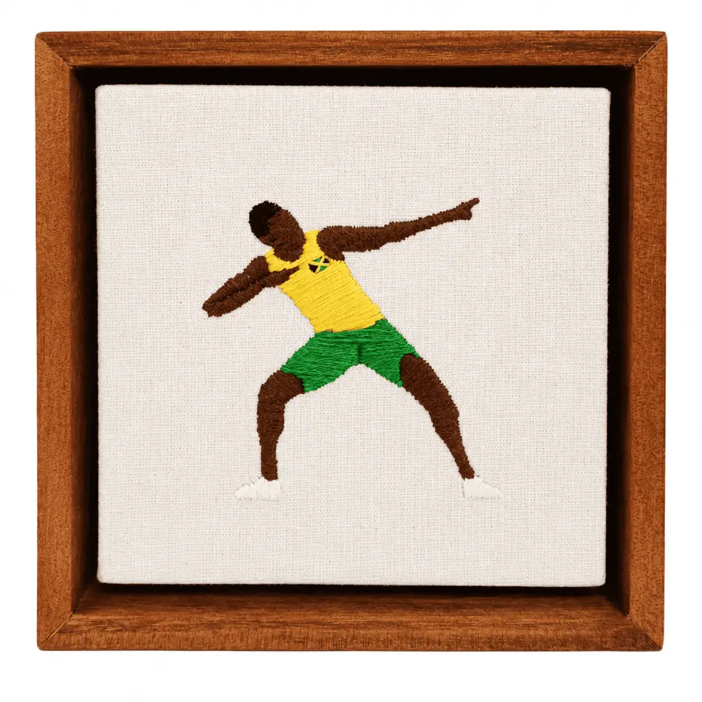 Mini Quadro Atletismo Usain Bolt
