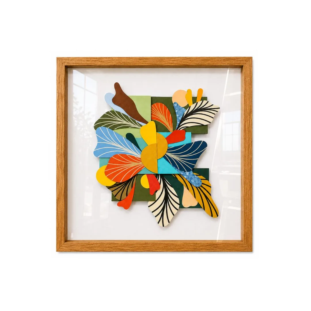 Quadro Entre Colagens 43x43cm