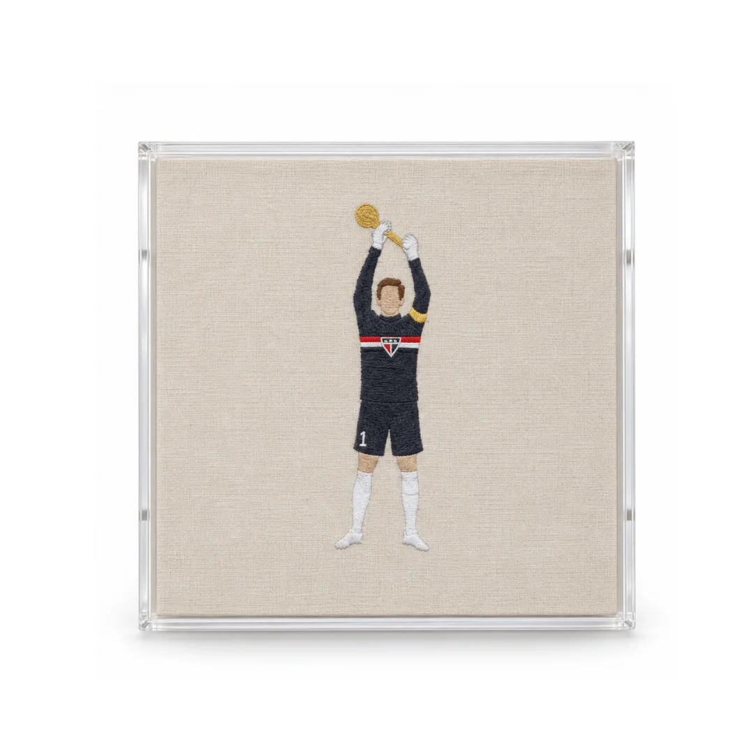 Quadro de Rogério Ceni Levantando a Taça