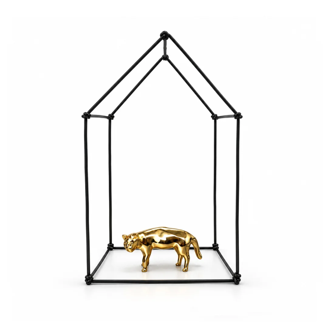 Casa com Gato (Tamanho P)